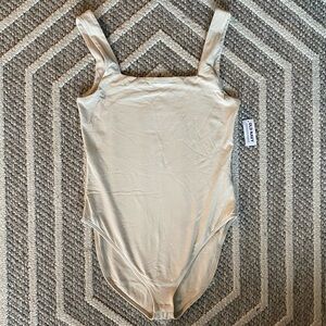 NWT Old Navy Cream Tank Bodysuit Size Medium